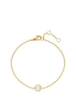 Jon Richard Waterproof Bezel Bracelet, Gold, Gold
