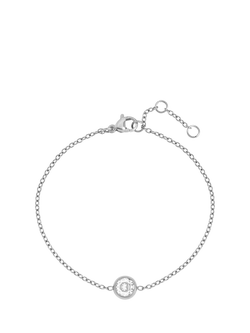 Jon Richard Waterproof Bezel Bracelet, Silver, Silver