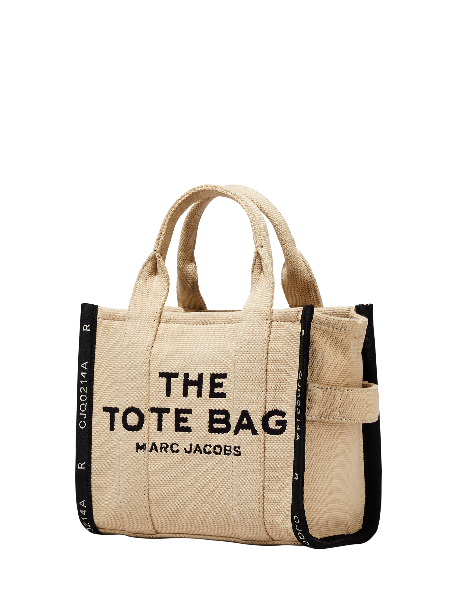 Product image 5 of 10, which shows Marc Jacobs THE Small Tote Jacquard Bag, Warm Sand