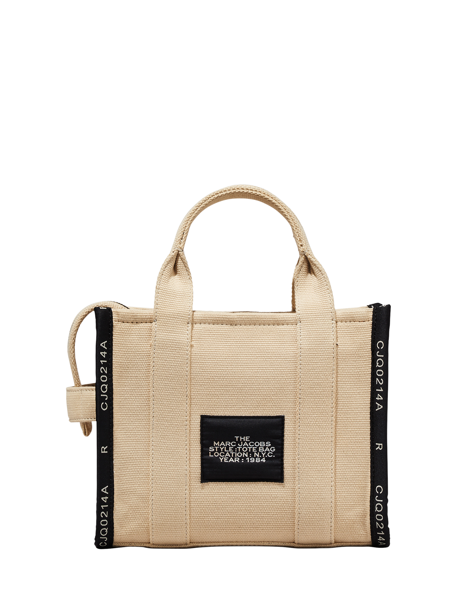 Product image 8 of 10, which shows Marc Jacobs THE Small Tote Jacquard Bag, Warm Sand