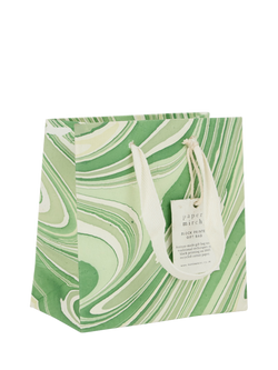 Paper Mirchi Marble Gift Bag, Green, Green