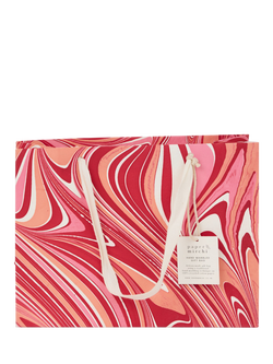 Paper Mirchi Marble Gift Bag, Red/Pink - view 2, Red/Pink