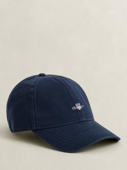 GANT Shield Cotton Twill Cap, Marine, Marine