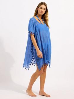 Seafolly Amnesia Kaftan, Sapphire - view 2, Sapphire