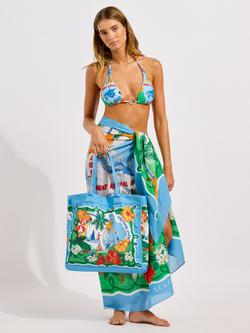Seafolly Viva Vacation Tote Bag, Powder Blue, Powder Blue