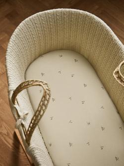 The Little Green Sheep Moses Basket Fitted Sheet, Pack of 2 - view 2, Floral