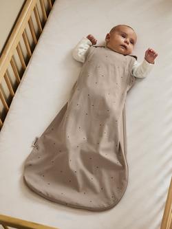 The Little Green Sheep Rice Baby Sleeping Bag, 1 Tog, 0-6 Months - view 2, Cocoa Rice Print