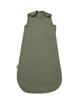 The Little Green Sheep Rice Baby Sleeping Bag, 1 Tog, 0-6 Months, Juniper Rice Print
