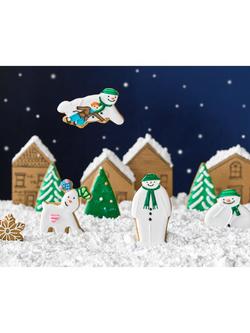 Biscuiteers Hand-Iced Christmas Snowman Gingerbread Biscuit Tin, 140g - view 2, Multi