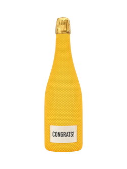 Veuve Clicquot Yellow Label Brut Champagne with Congratulations Sleeve, 75cl, Multi Multi
