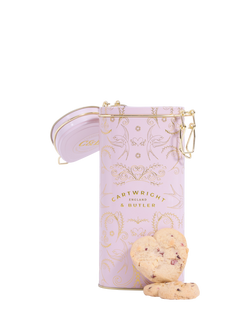 Cartwright & Butler Raspberry & White Chocolate Heart Biscuits Tin, 420g, Multi