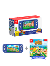 Nintendo Switch Lite Handheld Console with Animal Crossing: New Horizons, Blue