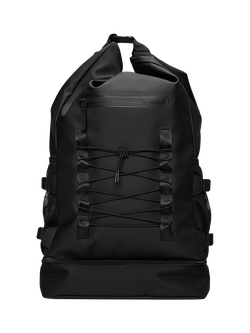 Rains Trail Mountaineer Roll-Top Backpack, 01 Black, 01 Black