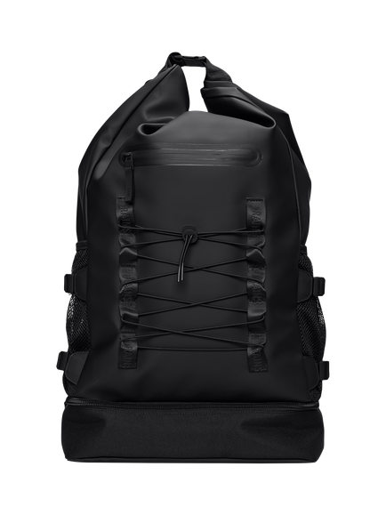Rains Trail Mountaineer Roll-Top Backpack, 01 Black, 01 Black