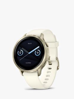 Garmin Venu 4 GPS Smartwatch, Lunar Gold/Bone