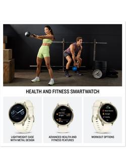 Garmin Venu 4 GPS Smartwatch - view 2, Silver/Periwinkle
