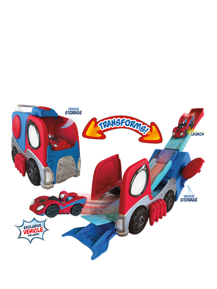 Spidey And His Amazing Friends Transforming Hauler Raceway - view 2, Multi
