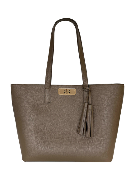 Apatchy London Kate Leather Tote Bag, Mink