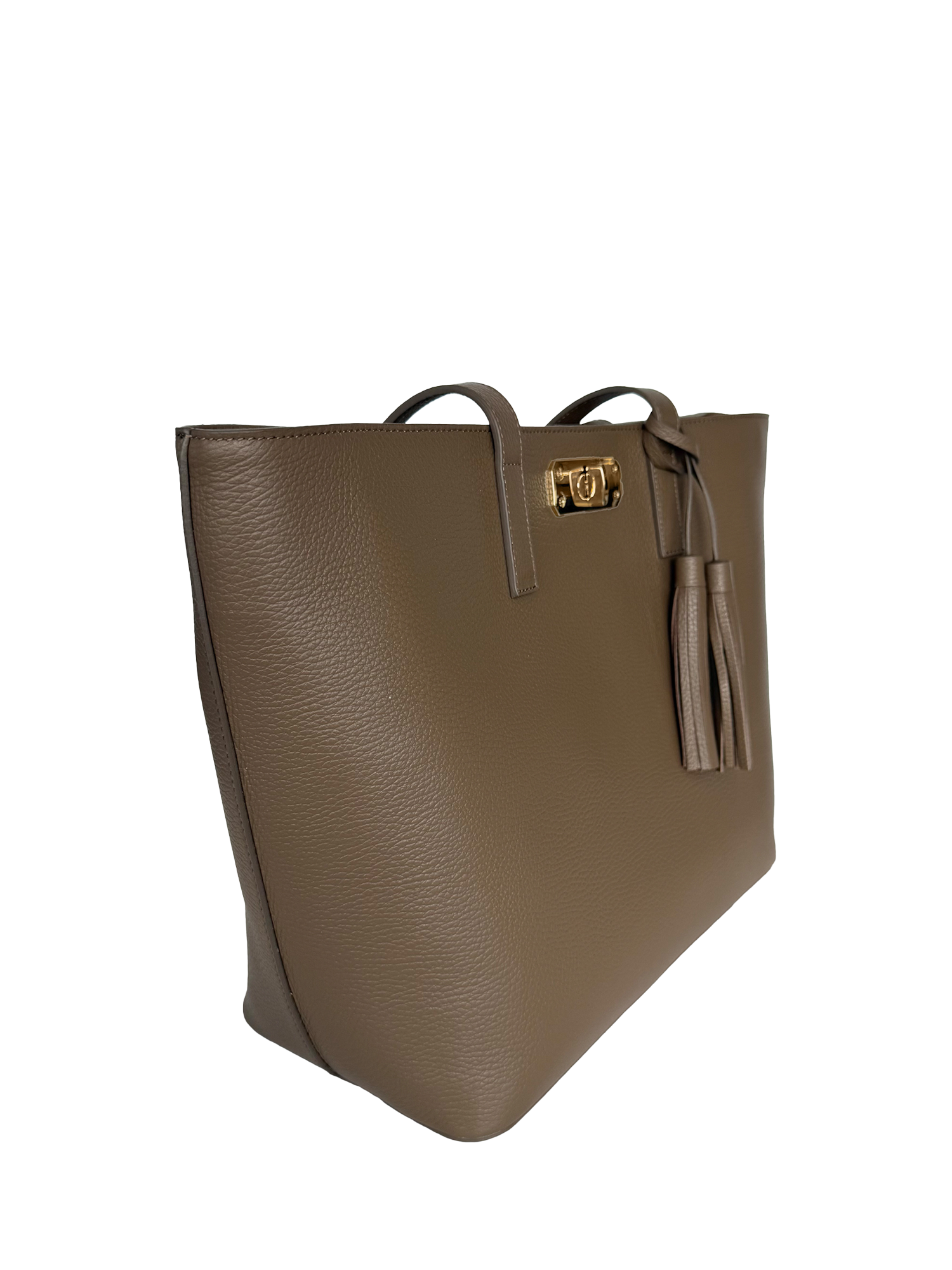 Product image 3 of 4, which shows Apatchy London Kate Leather Tote Bag, Mink