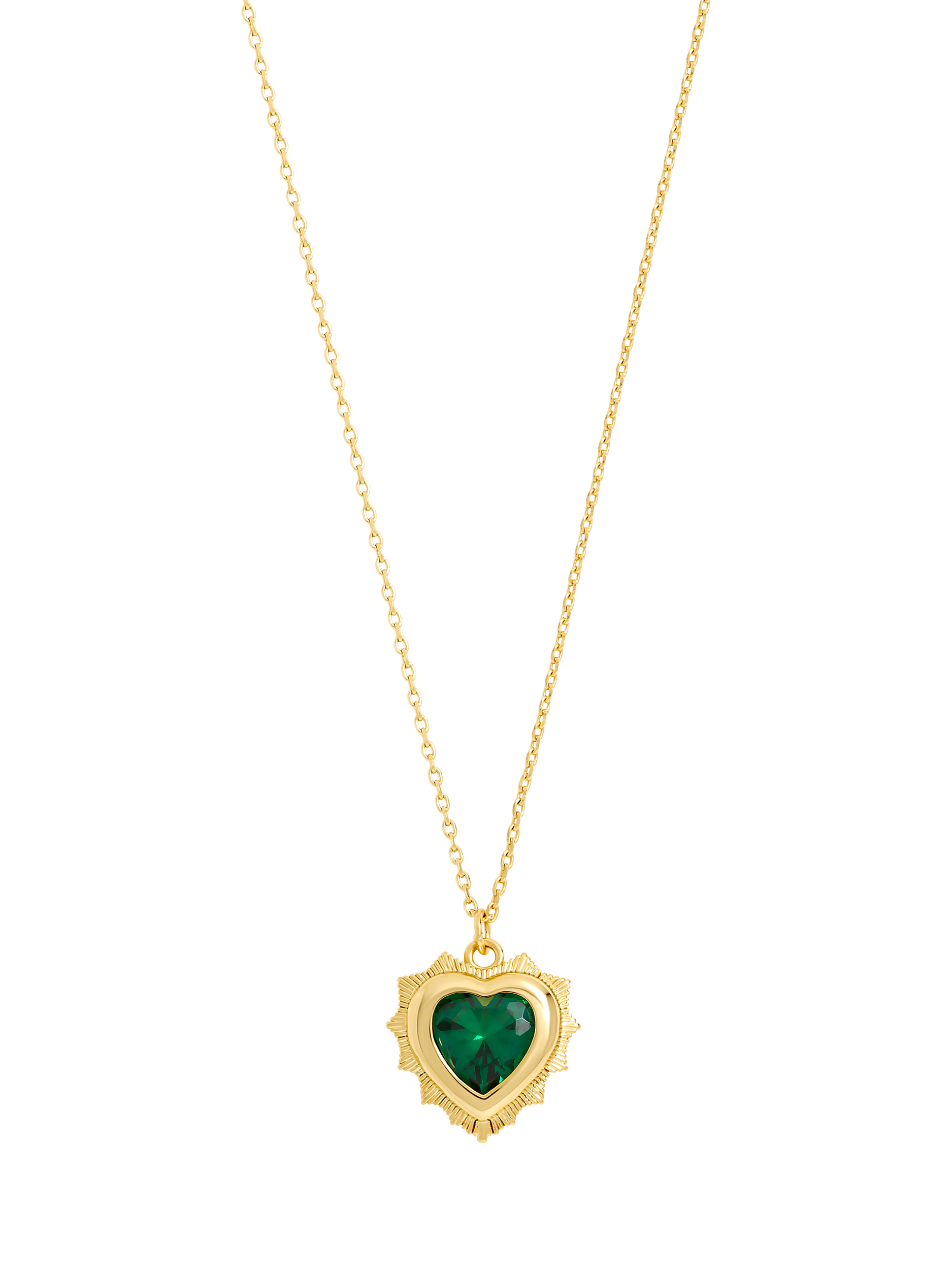 Product image 1 of 4, which shows Jon Richard Birthstone Crystal Heart Pendant, May