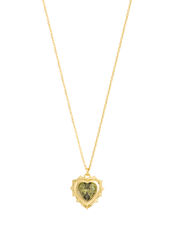Jon Richard Birthstone Crystal Heart Pendant, August