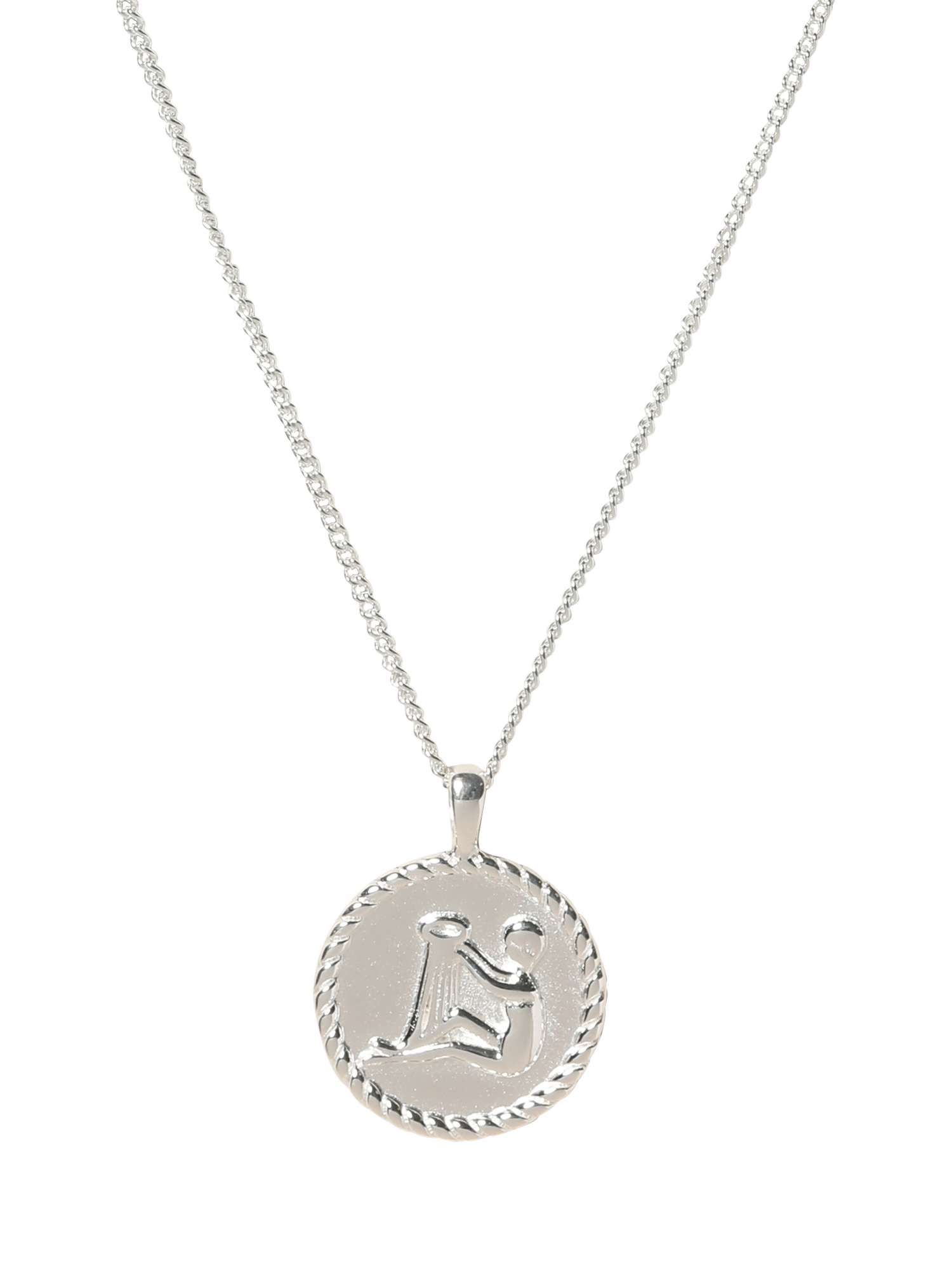 Product image 2 of 2, which shows Simply Silver Zodiac Pendant, Aquarius