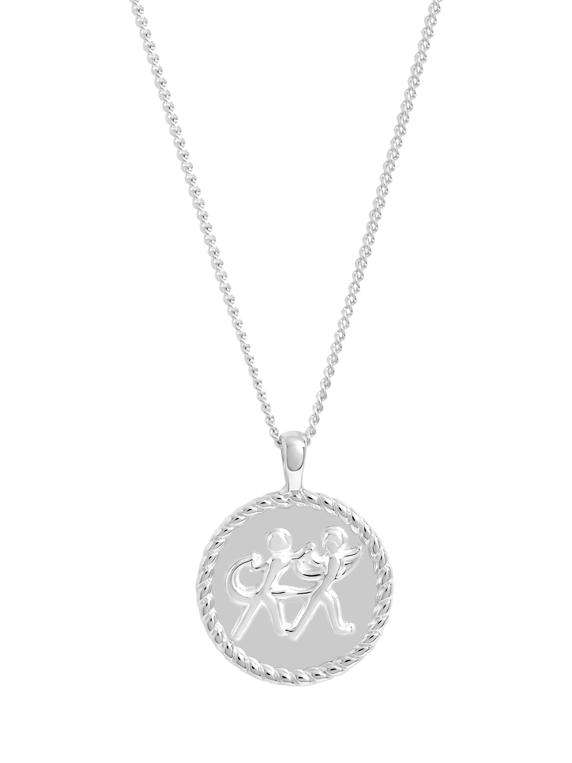 Product image 1 of 2, which shows Simply Silver Zodiac Pendant, Gemini
