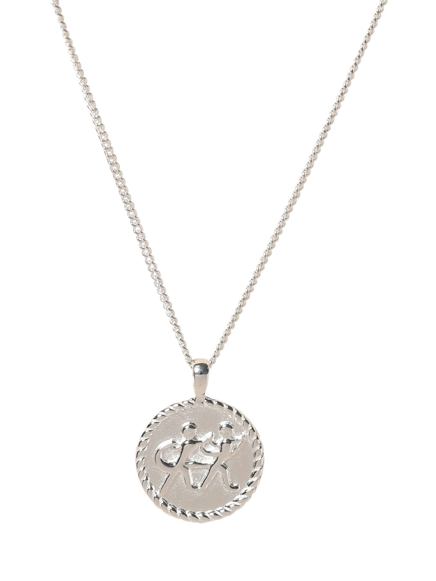 Product image 2 of 2, which shows Simply Silver Zodiac Pendant, Gemini