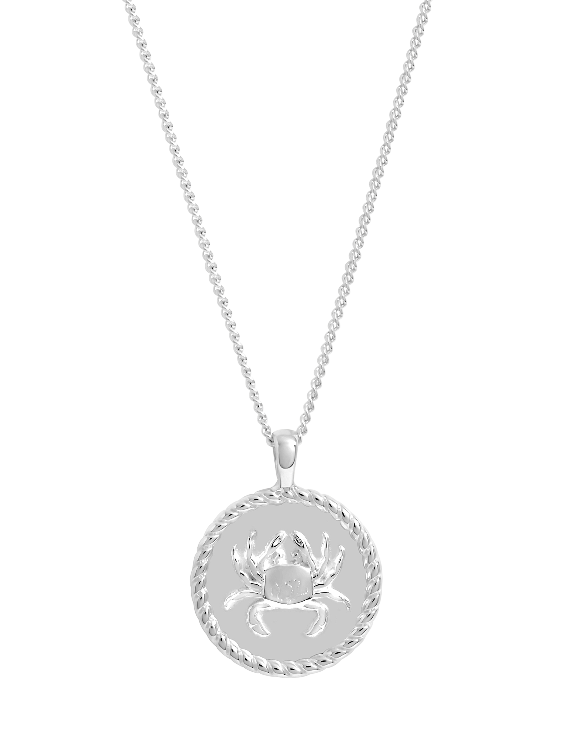 Product image 1 of 1, which shows Simply Silver Zodiac Pendant, Cancer