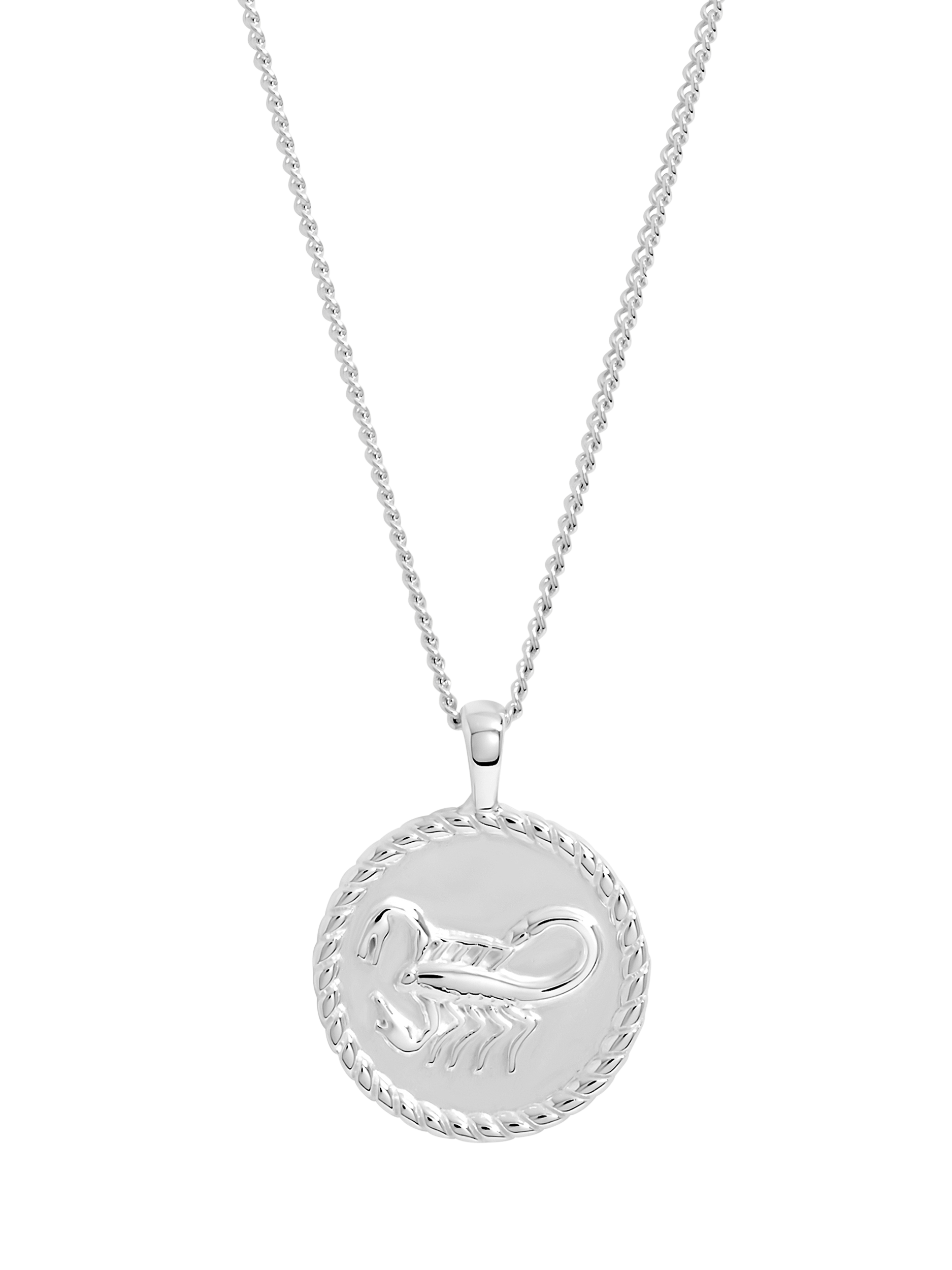Product image 1 of 1, which shows Simply Silver Zodiac Pendant, Scorpio