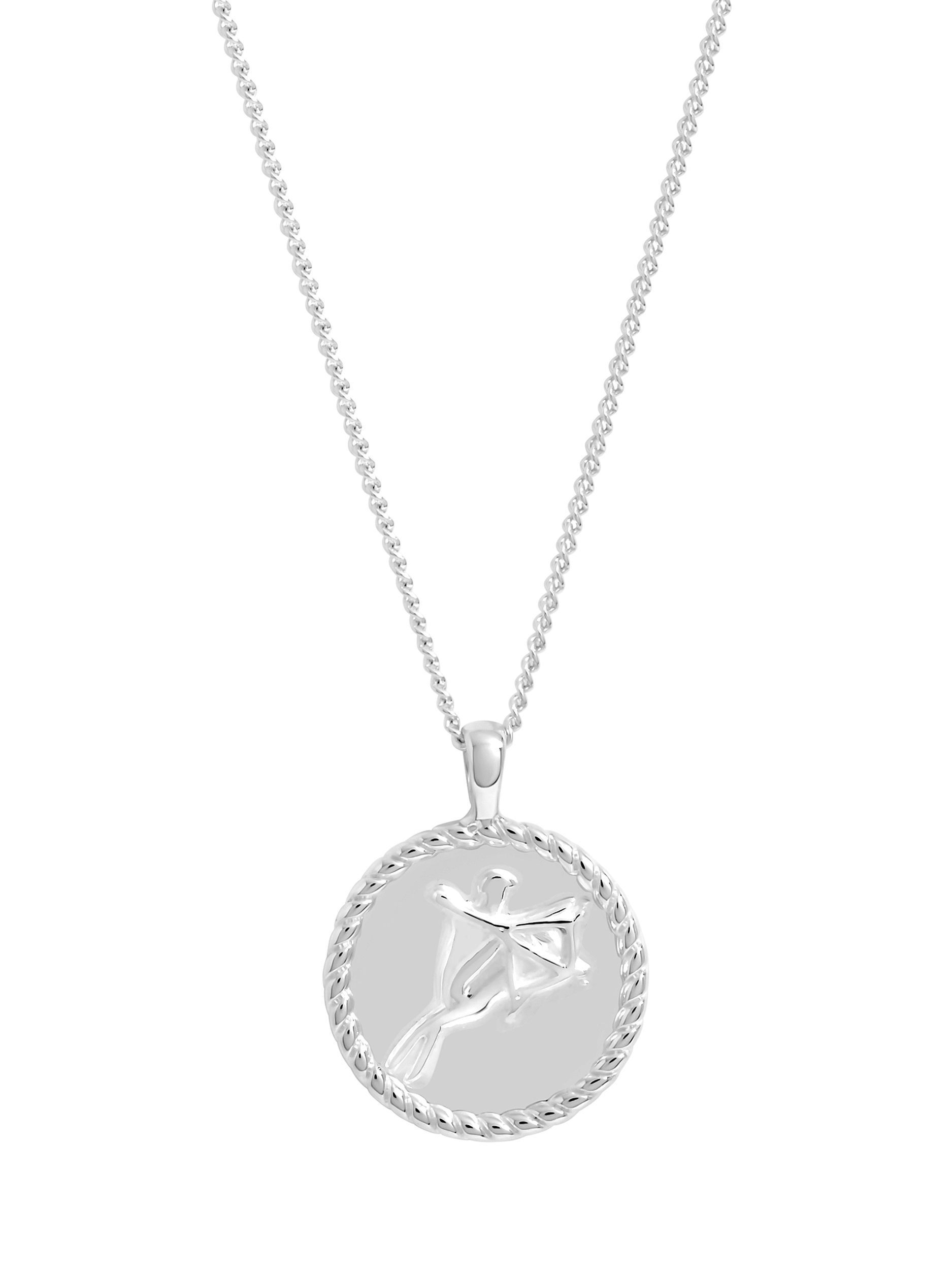 Product image 1 of 2, which shows Simply Silver Zodiac Pendant, Sagittarius