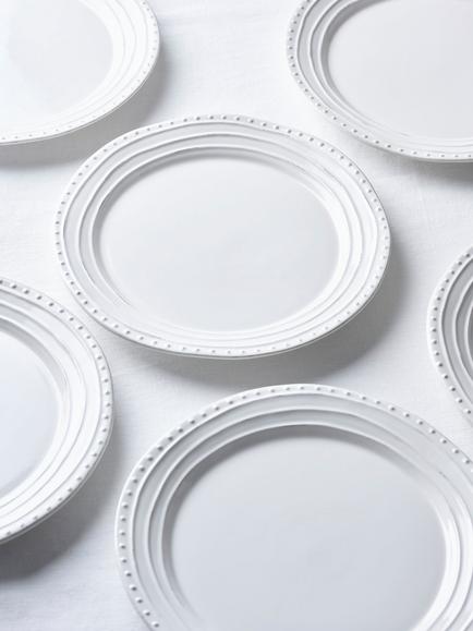 Neptune Bowsley Ceramic Dinner Plate, 30cm, White - view 2, White