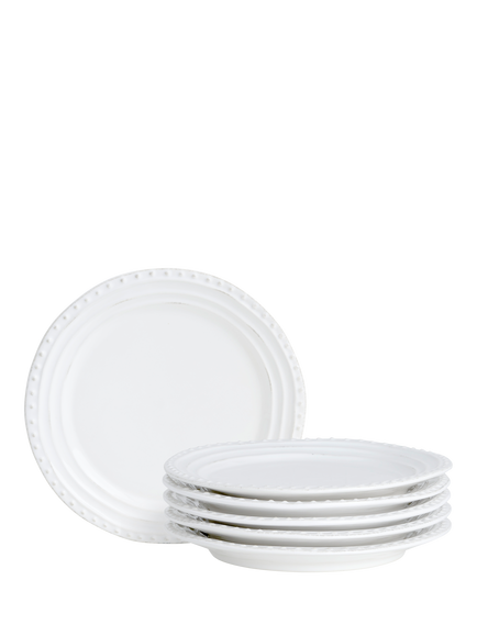 Neptune Bowsley Ceramic Side Plate, 20cm, White, White