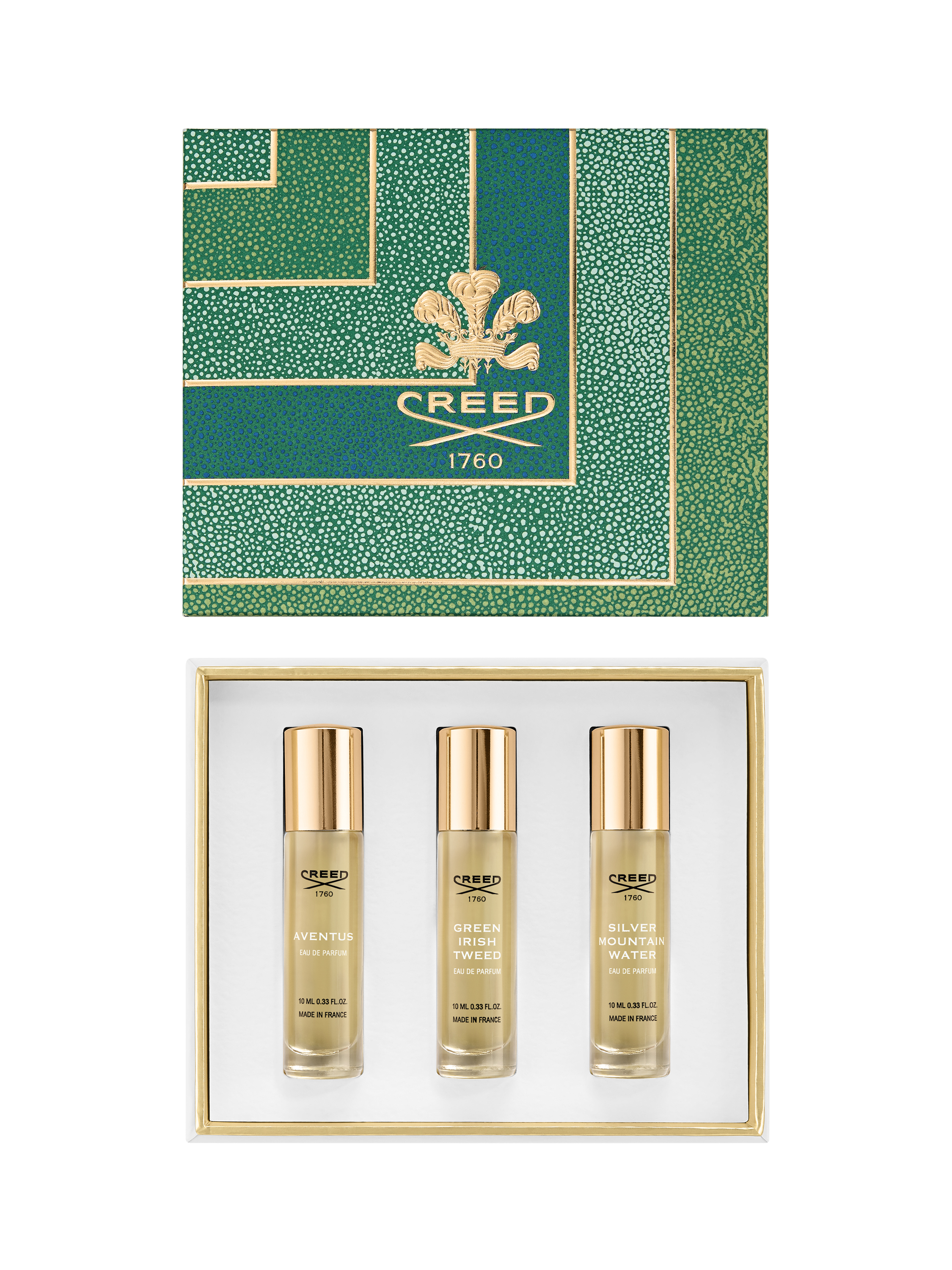 CREED Men's Eau de Parfum Trio Fragrance Gift Set, 3 x 10ml
