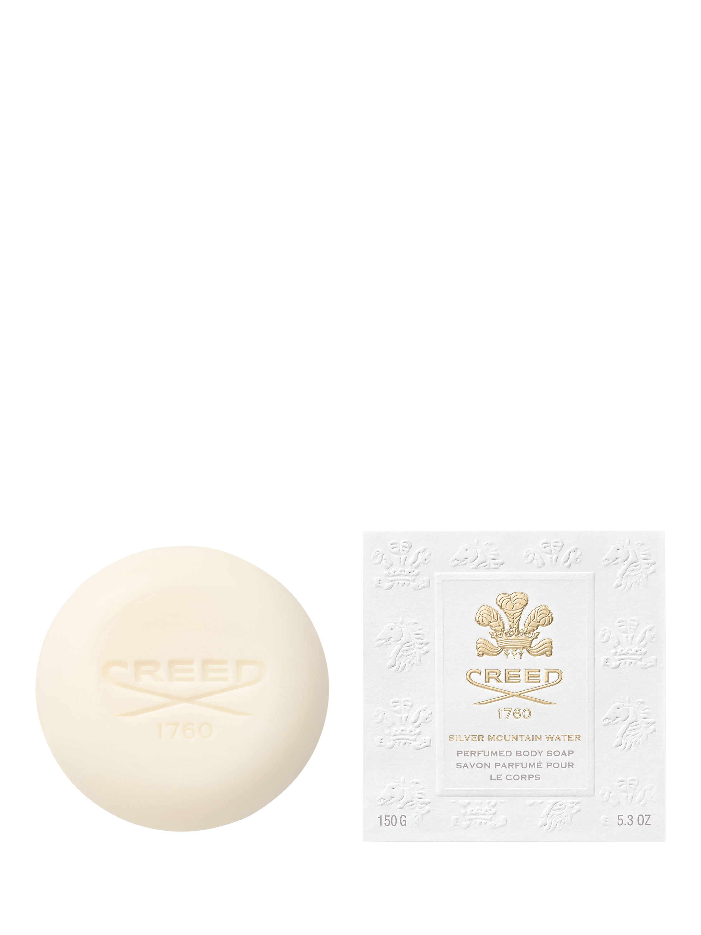 Product image 3 of 5, which shows CREED Silver Mountain Water Perfumed Soap, 150g