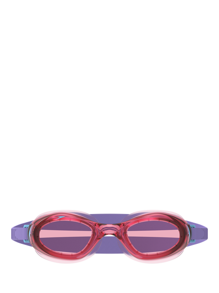 Speedo Kids' Futura Hydrospex Swimming Goggles, Pink - view 2, Pink Lemonade/Verm