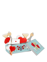 Biscuiteers Champagne & Hearts Hand-Iced Biscuits Gift Tin, 110g
