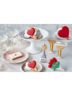 Biscuiteers Champagne & Hearts Hand-Iced Biscuits Gift Tin, 110g - view 2, Multi