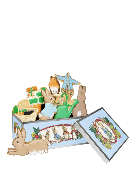 Biscuiteers Peter Rabbit Hand-Iced Biscuits Gift Tin, 120g, Multi
