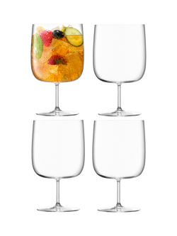 LSA International Borough Stemmed Craft Beer Glass, Set of 4, 625ml, Clear, Clear