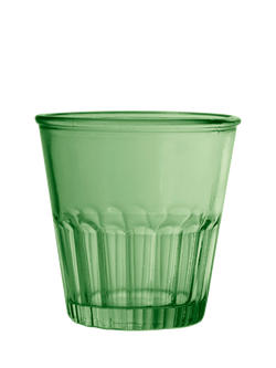Vidrios San Miguel Ribbed Glass Tumbler, 250ml, Green, Green
