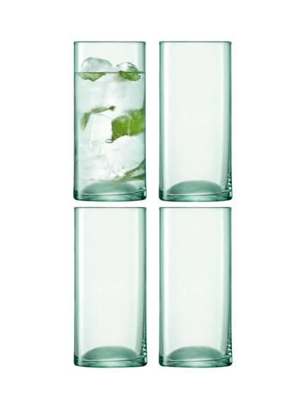 LSA International Canopy Glass Highball, Set of 4, 350ml, Clear