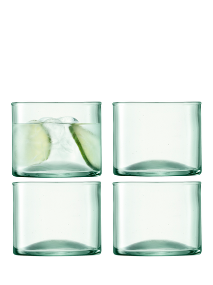 LSA International Canopy Glass Tumbler, Set of 4, 270ml, Clear