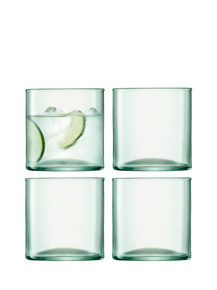 LSA International Canopy Glass Tumbler, Set of 4, 350ml, Clear