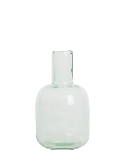 Neptune Primrose Green Glass Carafe, 1L, Clear, Clear