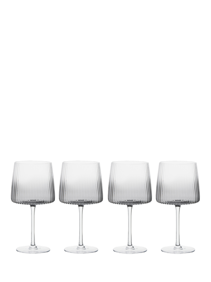 Anton Studio Designs Empire Gin Glass, Set of 4, 700ml, Smoke, Clear