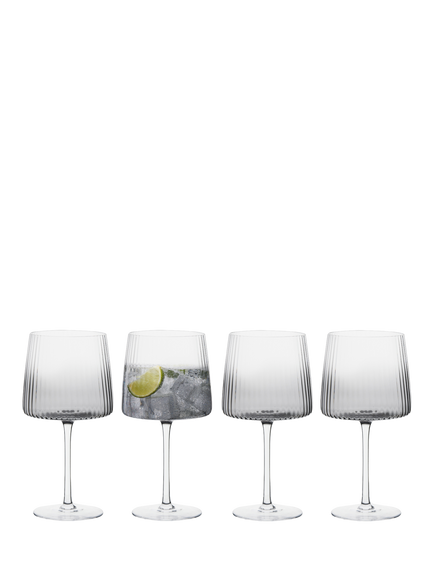 Anton Studio Designs Empire Gin Glass, Set of 4, 700ml, Smoke - view 2, Clear