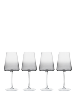 Anton Studio Designs Empire Wine Glass, Set of 4, 450ml, Smoke, Clear