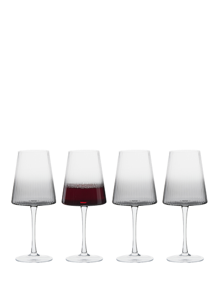 Anton Studio Designs Empire Wine Glass, Set of 4, 450ml, Smoke - view 2, Clear