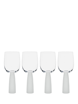 Anton Studio Designs Oslo Wine Glass, Set of 4, 300ml, Frost, Clear